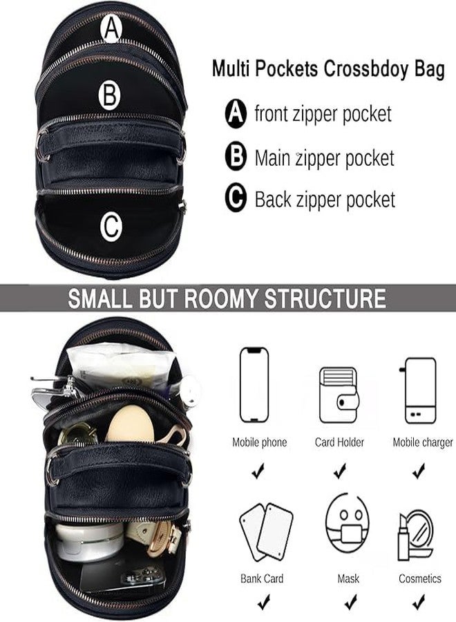 موكا حقيبة كتف صغيرة أنيقة من MOCA للنساء والفتيات، مزينة بتعليقة نحلة، وحزام قابل للتعديل، حقيبة كتف نسائية، هدية (أسود) - Image 2